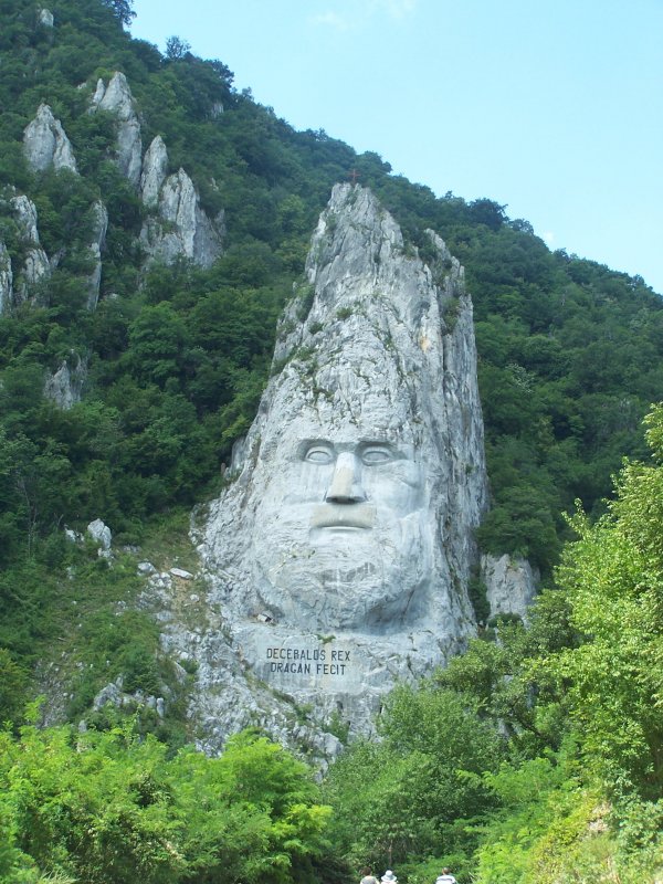 Orsova-Kaz�n szoros (Decebal portr�)