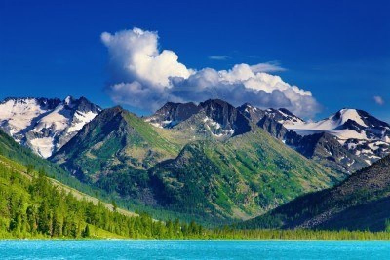 4554497 beautiful turquoise lake in altai mountains