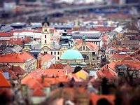 Pécs belváros látkép